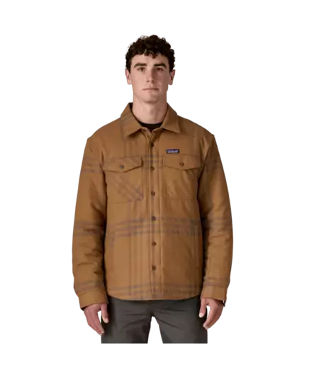 Patagonia M´s Lightweight Insulated Fjord Flannel Shirt Defend Deer Brown - Paidat - 198077198451 - 2