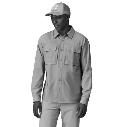 Patagonia Mens Self Guided Sun Shirt Crisp Grey - Paidat - 196924578661 - 2