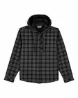 Simms Coldweather Hooded Shacket Wakemup Plaid: Black - Muut takit - 694264695821 - 2