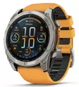 Garmin Fenix 8 - 51 mm AMOLED Sapphire, Titanium with Spark orange graphite silicone band - GPS-paikannuslaitteet ja kellot - 010-02905-11 - 1