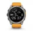 Garmin Fenix 8 - 51 mm AMOLED Sapphire, Titanium with Spark orange graphite silicone band - GPS-paikannuslaitteet ja kellot - 010-02905-11 - 8