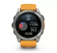 Garmin Fenix 8 - 51 mm AMOLED Sapphire, Titanium with Spark orange graphite silicone band - GPS-paikannuslaitteet ja kellot - 010-02905-11 - 9