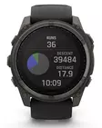 Garmin Fenix 8 - 51 mm Solar Sapphire Carbon Gray DLC Titanium with Black/Pebble Gray Silicone - GPS-paikannuslaitteet ja kellot - 010-02907-11 - 9