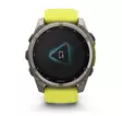Garmin Fenix 8 - 51 mm Solar Sapphire Titanium with Amp yellow graphite silicone band - GPS-paikannuslaitteet ja kellot - 010-02907-21 - 6