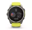 Garmin Fenix 8 - 51 mm Solar Sapphire Titanium with Amp yellow graphite silicone band - GPS-paikannuslaitteet ja kellot - 010-02907-21 - 8