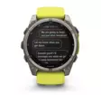 Garmin Fenix 8 - 51 mm Solar Sapphire Titanium with Amp yellow graphite silicone band - GPS-paikannuslaitteet ja kellot - 010-02907-21 - 10