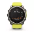 Garmin Fenix 8 - 51 mm Solar Sapphire Titanium with Amp yellow graphite silicone band - GPS-paikannuslaitteet ja kellot - 010-02907-21 - 3