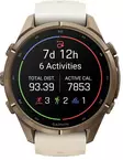 Garmin Fenix 9 Pro inReach 43mm Autumn Gold Titanium with Cream/French Grey - GPS-paikannuslaitteet ja kellot - 010-04335-21 - 8