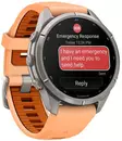 Garmin Fenix 9 Pro inReach 43mm Titanium with Shell Pink/Autumn Orange - GPS-paikannuslaitteet ja kellot - 010-04335-01 - 4