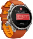 Garmin Fenix 9 Pro inReach 47mm Titanium with Autumn Orange/Spark Orange - GPS-paikannuslaitteet ja kellot - 010-04336-01 - 2