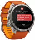 Garmin Fenix 9 Pro inReach 47mm Titanium with Autumn Orange/Spark Orange - GPS-paikannuslaitteet ja kellot - 010-04337-01 - 2