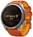Garmin Fenix 9 Pro inReach 47mm Titanium with Autumn Orange/Spark Orange - GPS-paikannuslaitteet ja kellot - 010-04337-01 - 1