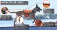 Non-stop Dogwear Protector Life Jacket Orange - Koiran liivit ja -vaatteet - 7071652173421 - 11