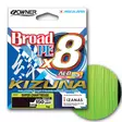 Owner Kizuna 8-Braid Super Chartreuse - Monikuitusiimat - 4953873484391 - 2