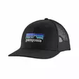 Patagonia P-6 Logo Trucker Hat Black -lippis - Truckerit - 192964418721 - 1