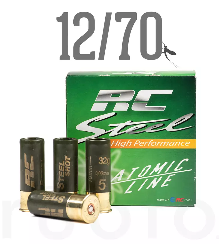 12/70 RC Steel T3 Atomic line HP 12/70 32g 25pcs - Metsästyspatruunat, teräs - 8052109786851 - 2