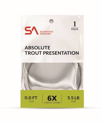 Scientific Anglers Absolute Trout Presentation Leader 14' - Nylonkartioperukkeet - 840309134101 - 1