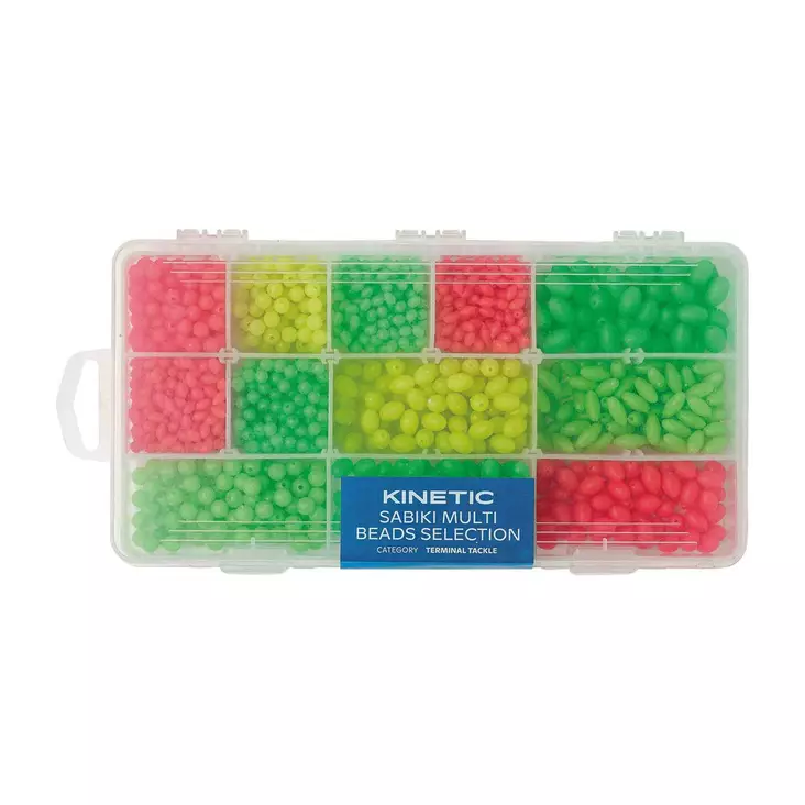 Kinetic Multi Beads Selection Green/Yellow/Orange - Puristusholkit & helmet - 5707461328111 - 1