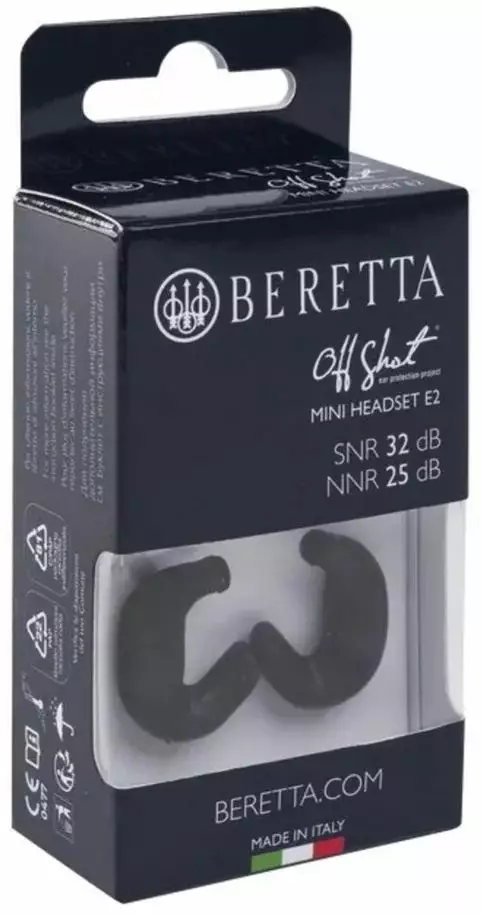 Beretta Mini Headset E2 Black - Kuulosuojaimet - 8051832645831 - 1