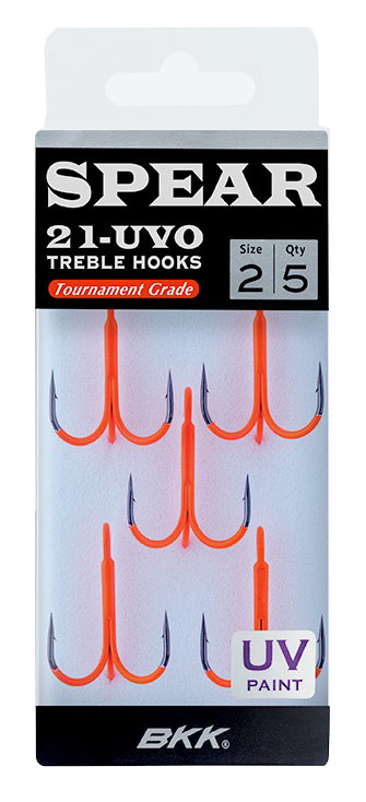 BKK Spear-21 UVO Treble Fl. Orange - Uistinkoukut - 6970595283581 - 1