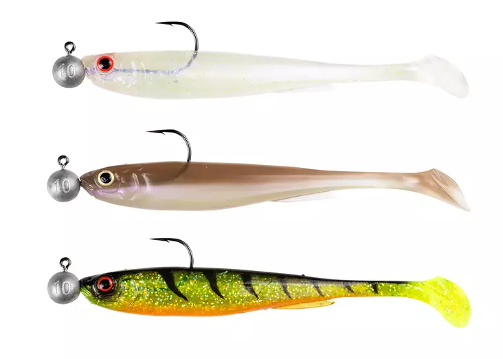 Daiwa Prorex Slim Shady 13,5cm Zander/Pike Set - Lapiopyrstöiset kalajigit - 5055545252341 - 1