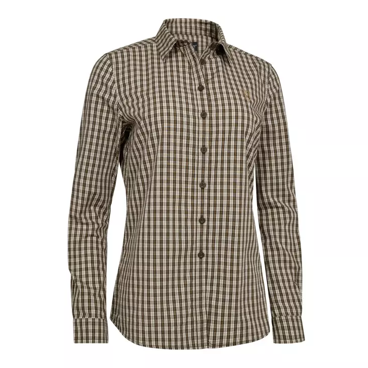 Deerhunter Lady Bridget Shirt Brown Check - Metsästäjän paidat - 5702827251171 - 1