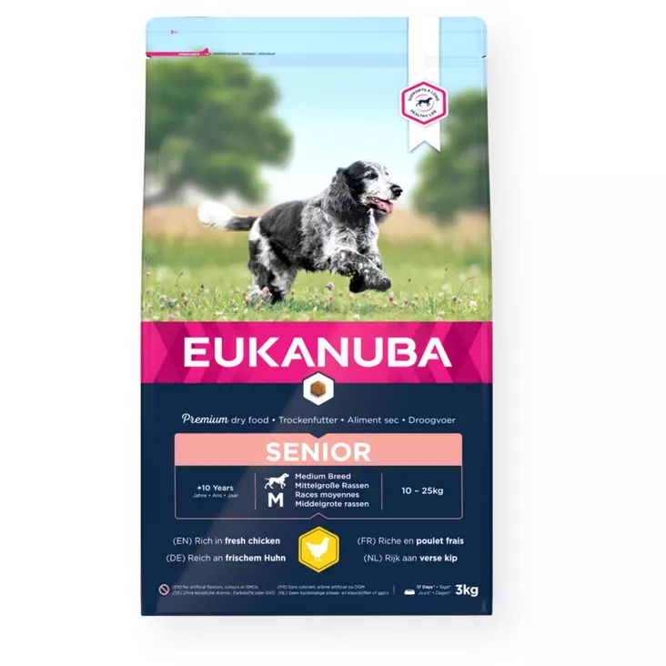 Eukanuba Dog Senior Medium - Eukanuba-koiranruoat - 8710255145921 - 1