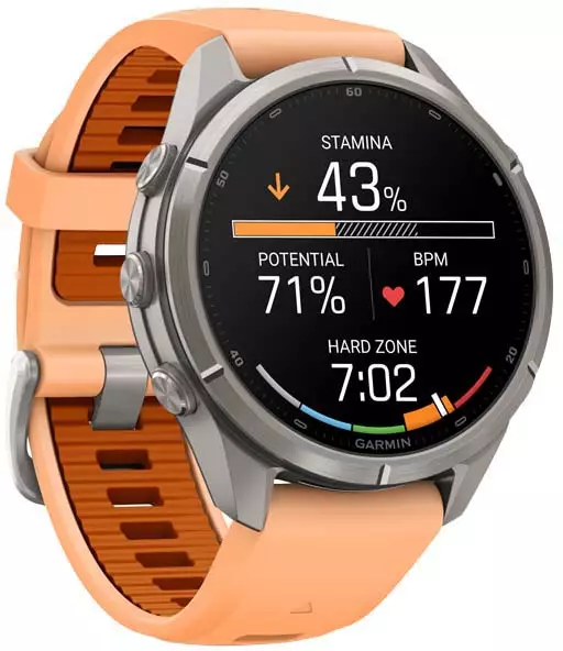 Garmin Fenix 9 Pro inReach 43mm Titanium with Shell Pink/Autumn Orange - GPS-paikannuslaitteet ja kellot - 010-04335-01 - 1
