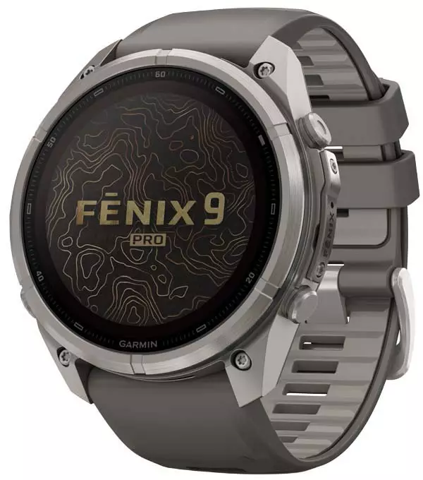 Garmin Fenix 9 Pro inReach 51mm SOLAR Titanium with Pebble Grey - GPS-paikannuslaitteet ja kellot - 010-04339-01 - 1