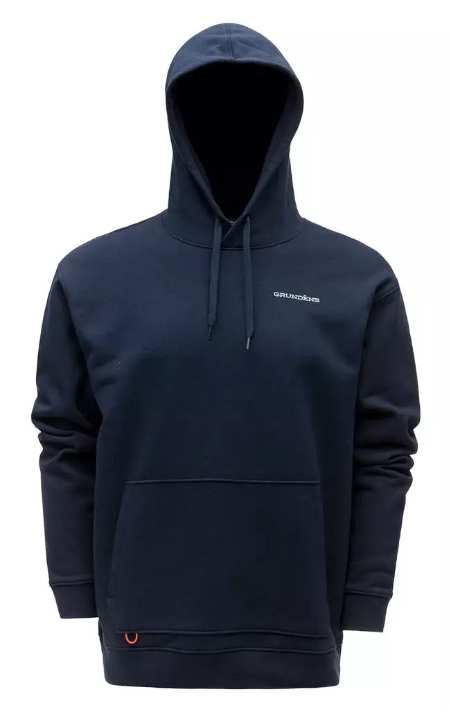 Grundens Logo Boat Hoodie Dark Navy - Hupparit - 0840316314091 - 1