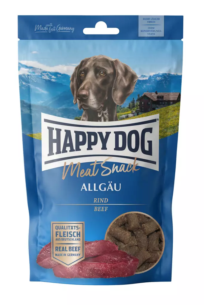 Happy Dog Meat Snack Allgäu 75g - Happy Dog Snack -koulutusnamit - 60701 - 1