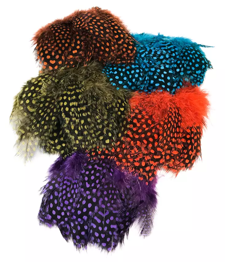 Hareline Strung Guinea Feathers - Muut sulat ja höyhenet - 40400400041 - 1