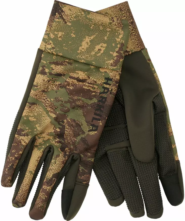 Härkila Deer Stalker Camo Fleece Gloves - Metsästäjän hanskat - 5707335500261 - 1