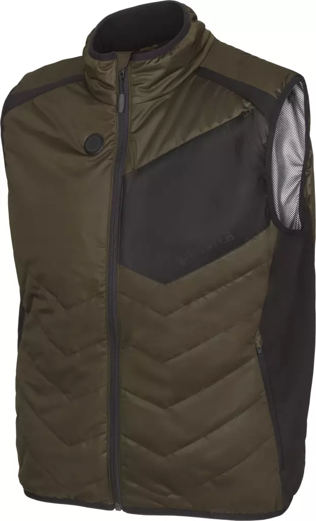 Härkila Heat Waistcoat WillowGreen/Black - varavirtalähteellä lämmitettävä lämpöliivi - Metsästys- ja hirviliivit - 5707335481461 - 1