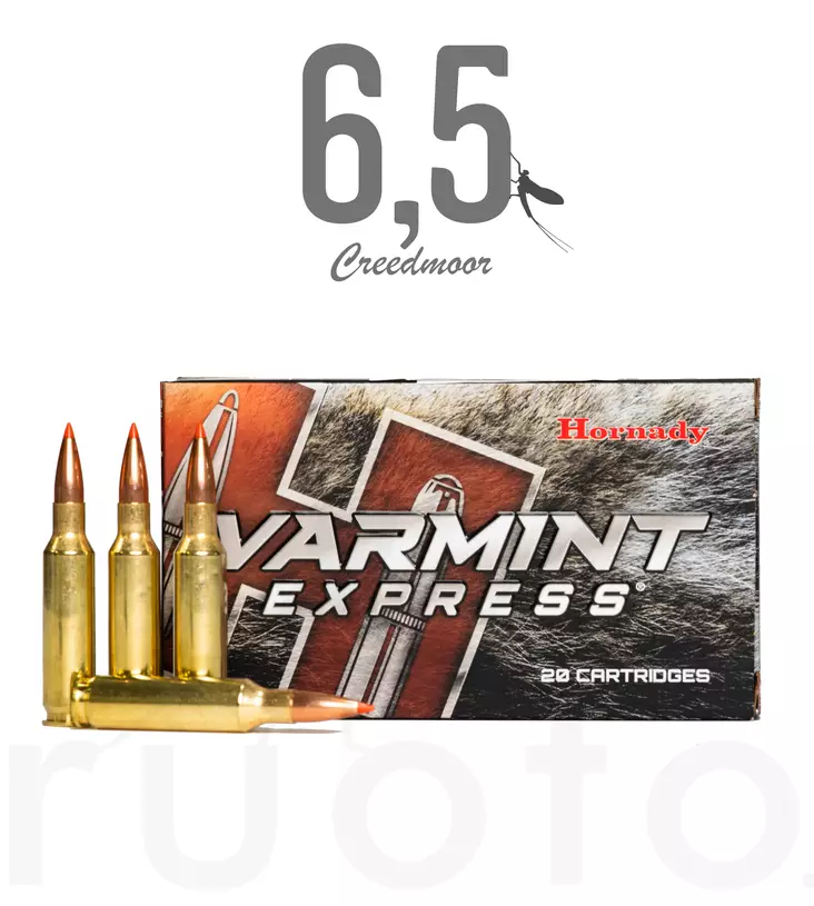 Hornady V-Max 6,5 Crmr 6,2g 20pcs - Patruunat 6,5 Creedmoor - 090255814811 - 1