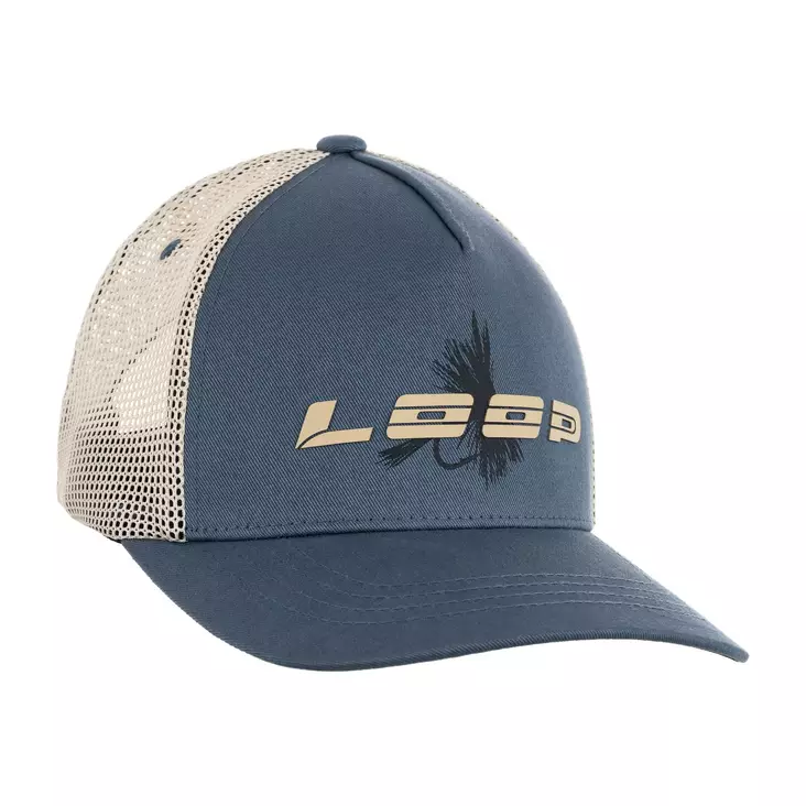 Loop Fly Trucker Cap Blue Gray - Truckerit - 827142085401 - 1