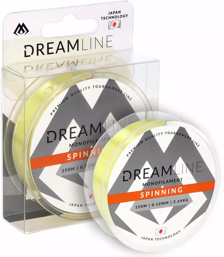 Mikado Dreamline 0,12mm 150m Yellow - Monofiilisiimat - 5900637016151 - 1