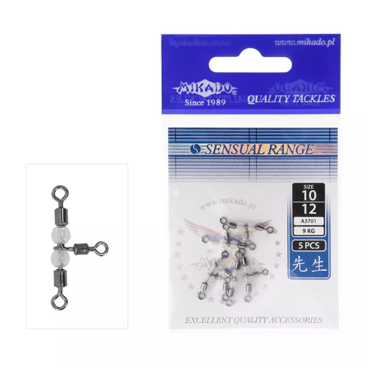 Mikado Roller Swivel Triple with Beads - Leikarit & pikavaihtolinkit - 5900637148401 - 1