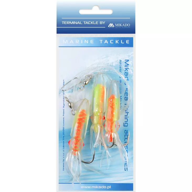 Mikado Squid Rig 7,5cm 3x4/0 C173 - Pohjaonginta- & turskarigit - 5900637138761 - 1