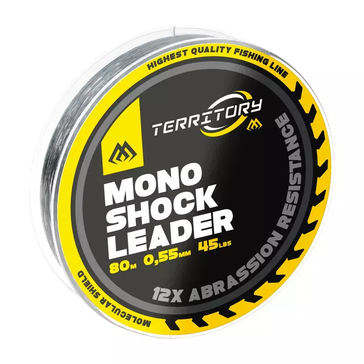 Mikado Territory Shock Leader 45lb 0,55mm 80m Transparent - Mono shock leaderit - 5900637811381 - 1
