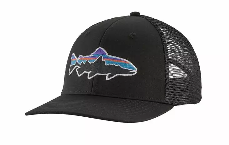 Patagonia Fitz Roy Trout Trucker Hat Black -lippis - Truckerit - 192964419261 - 2