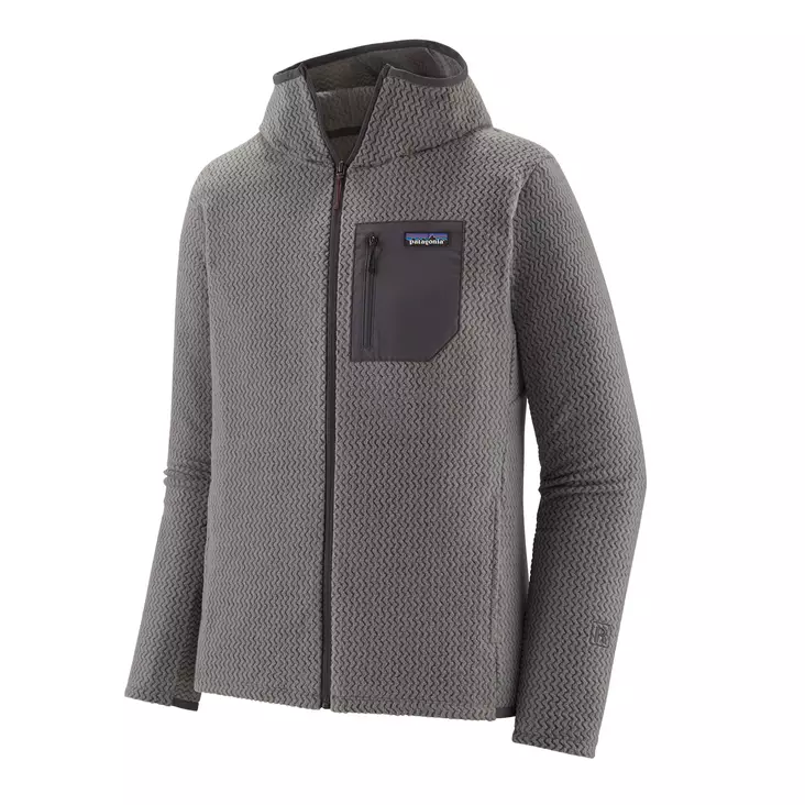 Patagonia Mens R1 Air Full-Zip Hoody Forever Grey - Fleecepaidat - 196924798731 - 1