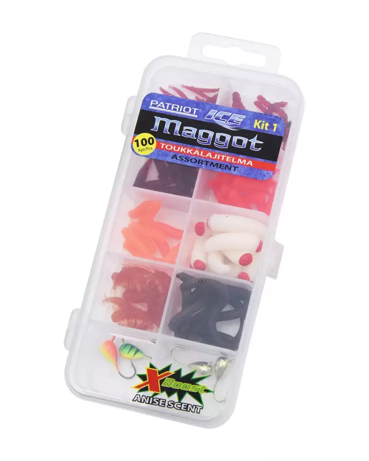 Patriot Ice Maggot toukkalajitelma - Pilkkijigit ja jigipäät - 6417512540971 - 1