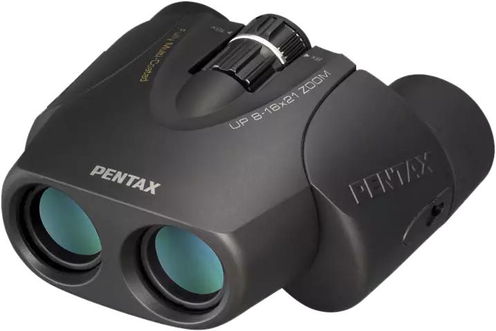 Pentax Binoculars UP 8-16x21 black w/case - Perinteiset katselukiikarit - 027075288881 - 1