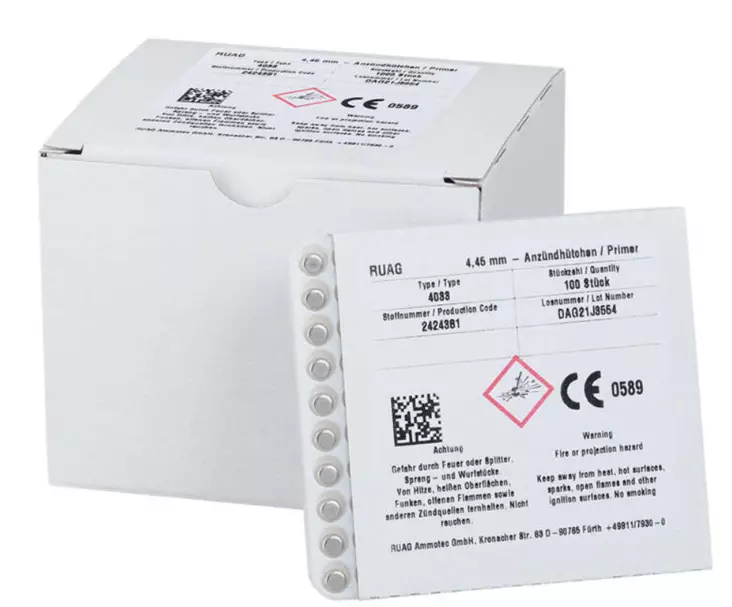 RWS 4033 Small Rifle Primer 100 pcs - Nallit, patruunoiden lataus - P8RN2424381 - 1