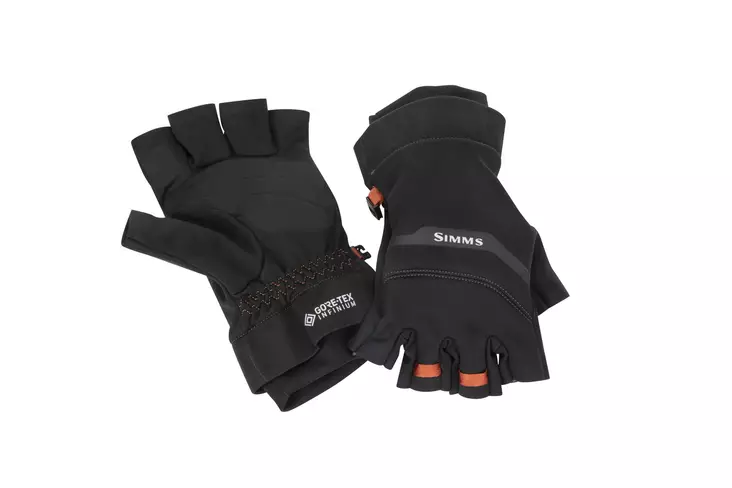 Simms Gore Infinium Half Finger Black - Käsineet - 694264504031 - 1