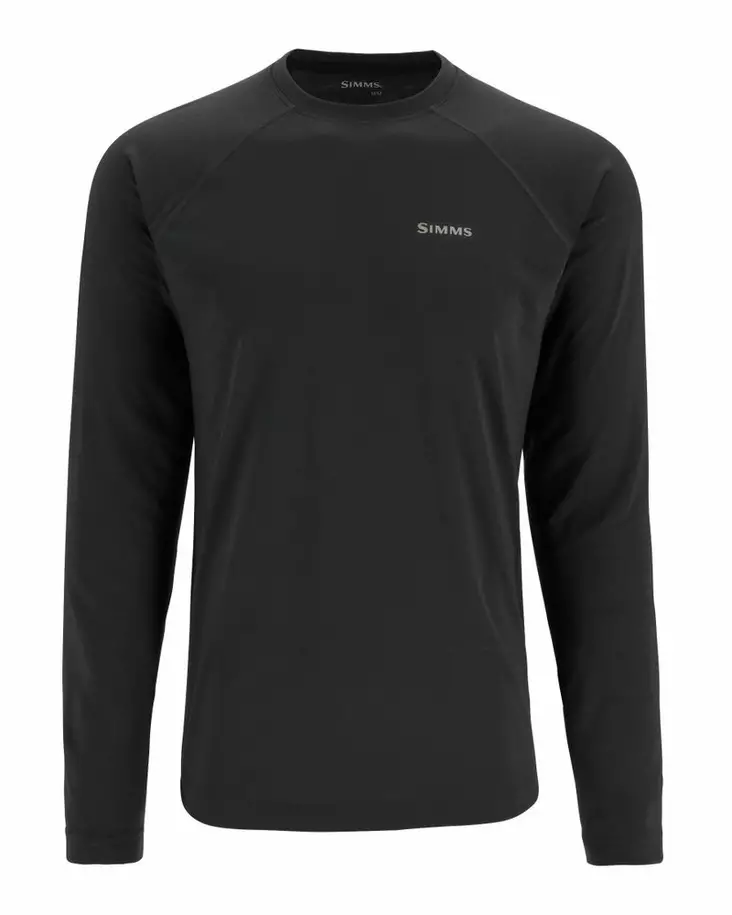 Simms Lightweight Baselayer Top Carbon - Aluspaidat - 694264655481 - 2
