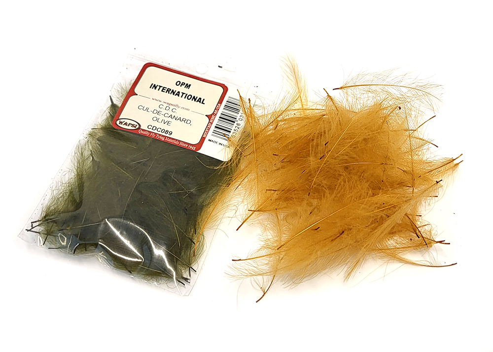 Pechetruite 1g – Plumes De CDC (Cul De Canard) Vieux Jaune – Qualité Premium, Tailles 3 à 6 Cm – Montage Mouche