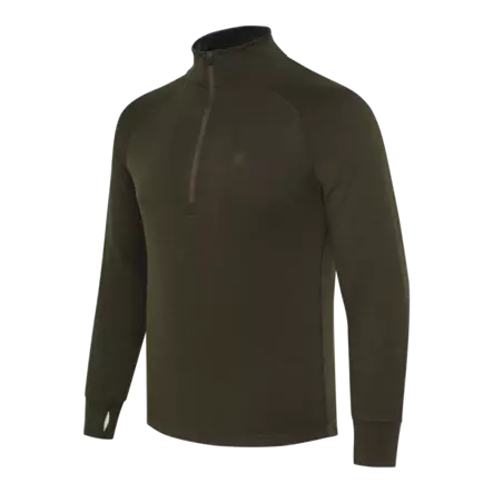 Beretta Glider Merino Half Zip Sweater Green Moss - Metsästäjän alus- ja väliasut - 8051832693832 - 1