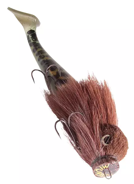 CWC Miuras Mouse Pig Shad 26cm 115g Heittoperho Pig Shad -pyrstöllä - Vieheensidontamateriaali - 900453-52-3400700992 - 2